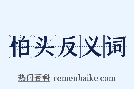 怕头反义词是什么意思的图片